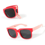 Square Foldable Kids UV400 Sunglasses for Boys & Girls