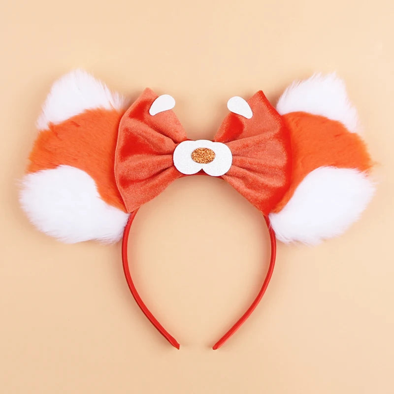 Sequin Mouse Ears Bow Headband for Women & Girls