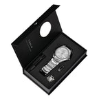 TOMI Luxury Business Men's Watch Gift Box Set High Quality Rose Gold Case Simple and Versatile Quartz Watch Relogio Masculino