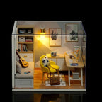 Wooden Miniature Doll House DIY 3D Puzzle Building Kit
