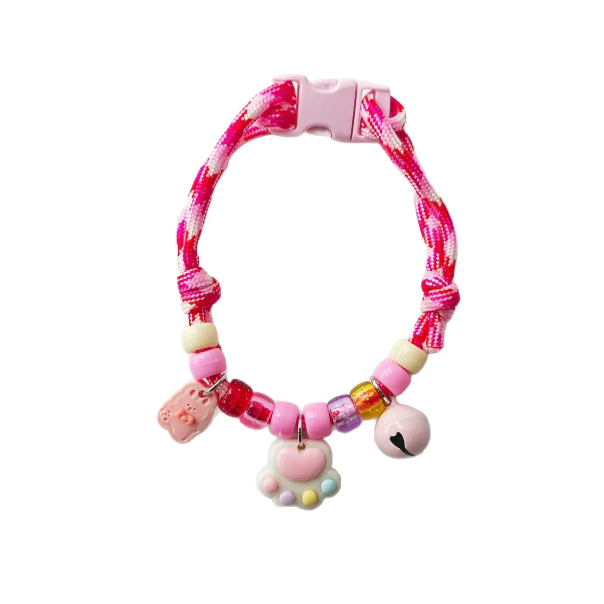 Pet Beaded Necklace Accessories, Skin-friendly Rope Neck Collar, Dog and Cat Bell Collar To Prevent Getting Lost