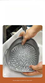 Foldable Air Fryer Silicone Liner Reusable Air Fryer Silicone Baking Tray Food Grade Silicone Air Fryer Mat