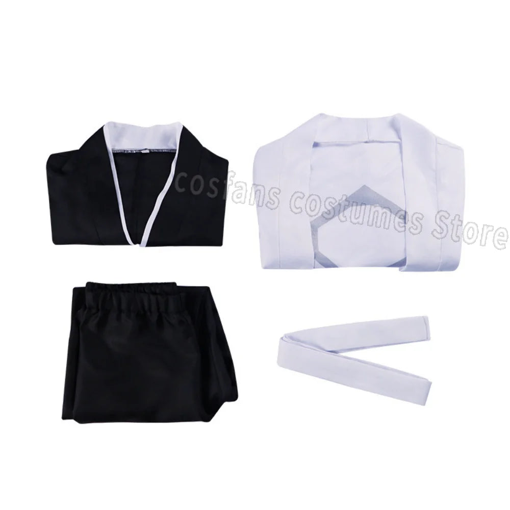 Aizen Sousuke Cosplay Costume Wig Bleach Cosplay Thousand Year Blood War Gotei 13 Team 5 Captain Robe Kimono Outfits Customize
