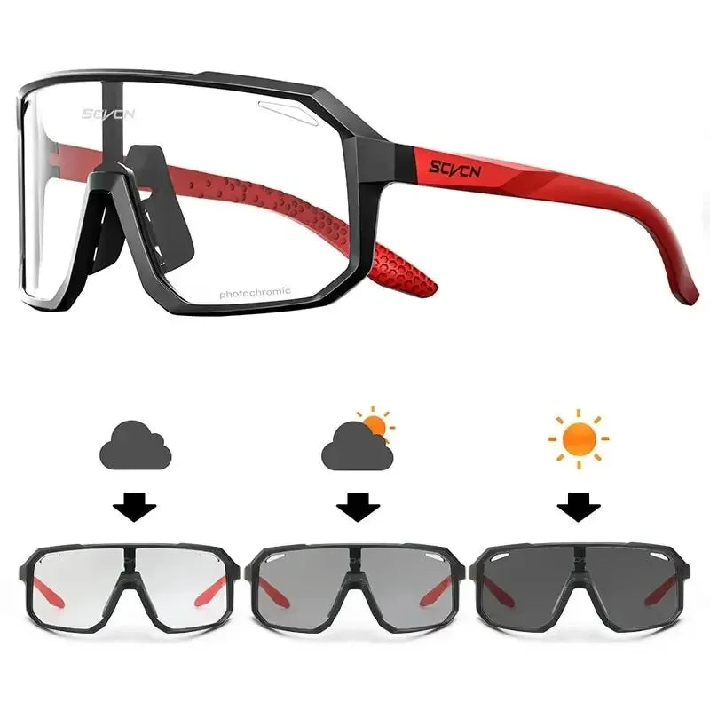 Photochromic Cycling Sunglasses for Mountain Bike & Road Cycling