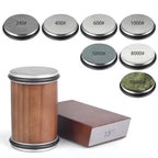 Rolling Knife Sharpener Kit – Magnetic Diamond Sharpening Stone with 15° & 20° Angle Guide
