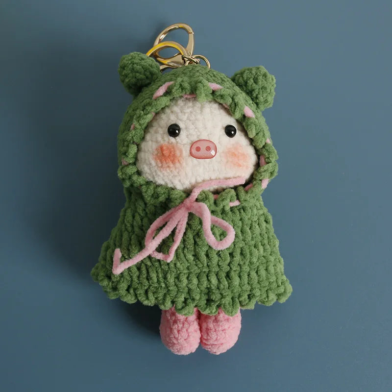 Cute Crochet Animal Doll Keychain Sheep Puppy Bag Charm