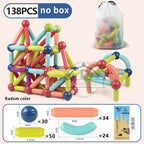 Magnetic Constructor Blocks STEM Building Set for Creative Kids
