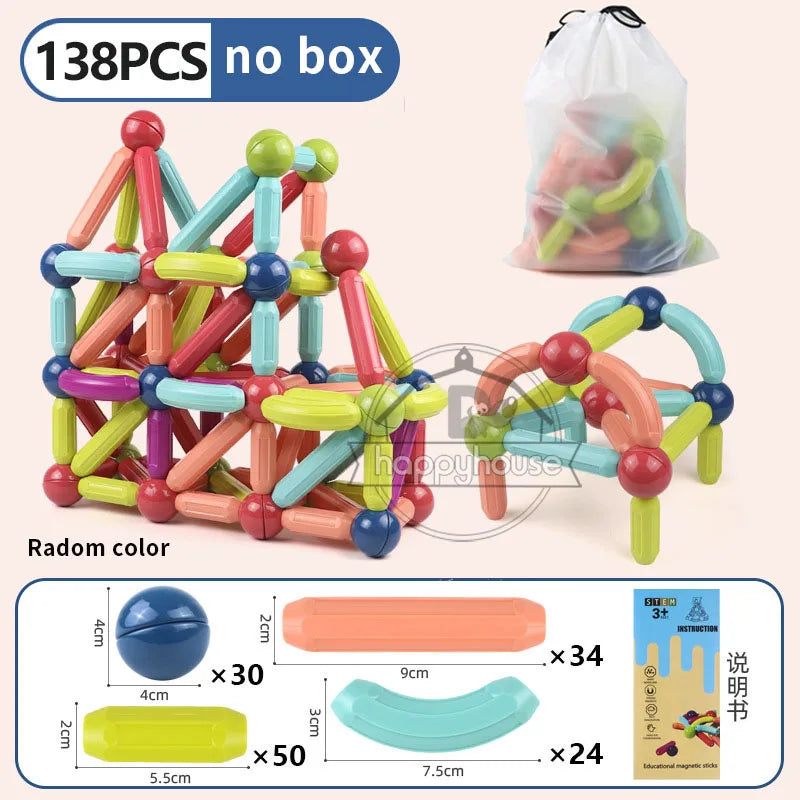 Magnetic Constructor Blocks STEM Building Set for Creative Kids