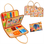 Montessori Busy Board Sensory Learning Toy for Preschool Kids