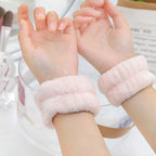 Face Wash Headband & Absorbent Wristband Spa Set