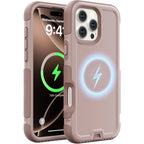 For MagSafe Heavy-Duty OTT Armor Phone Case For iPhone 18/17/16/15/14 Pro Max Plus Magnetic Military Grade Drop Protection Cover