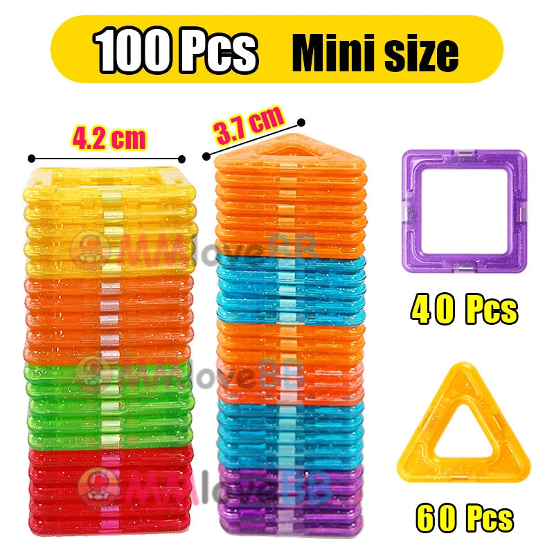 Magnetic Building Blocks DIY STEM Construction Set for Kids