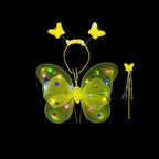 Luminous Wings Flashing Butterfly Skirt Lights Suit LED Children Costume Props Girls Skirts Angel 2-8year Easter Valentines Day
