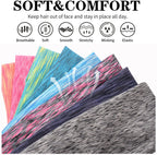 3 Pack Moisture Wicking Sports Headbands for Men & Women