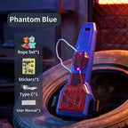 Auto Retract Web String Launcher Wrist Rope Shooter Glowing Light Cosplay Battle Toy