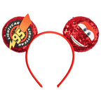 Disney Pixar Cars Kawaii Ear Headbands for Adults Lightning McQueen Hairband Cars on The Road Headwear Girl Bow Hair Accessories