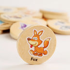 Wooden Memory Matching Pattern Puzzle Game for Kids Learning Fun