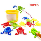 20PCS Colorful Jumping Frog Bouncing Toy Set for Kids