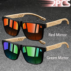 Vintage Square Polarized UV400 Sunglasses for Men & Women