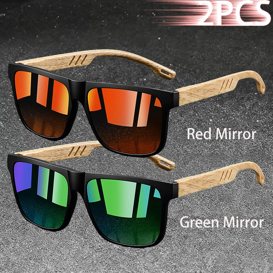 Vintage Square Polarized UV400 Sunglasses for Men & Women