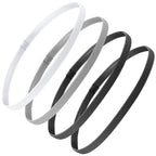 4-Pack Non-Slip Elastic Sports Headbands for Men & Women