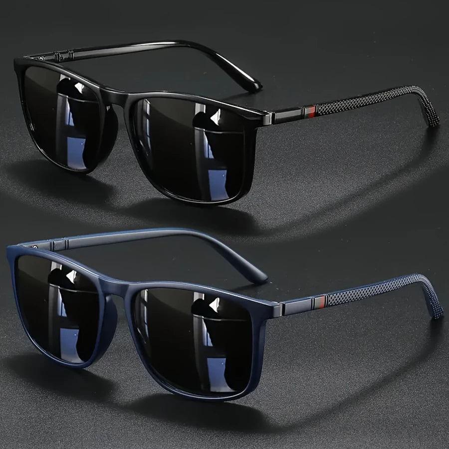 Luxury Vintage Square Polarized UV400 Sunglasses for Men & Women