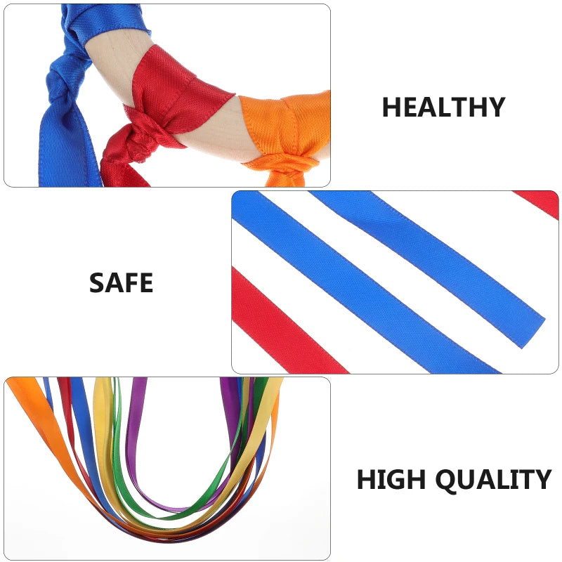 Montessori Baby Sensory Ribbon Ring Toy