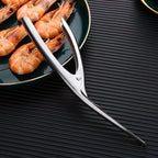Stainless Steel Shrimp Deveiner – Ergonomic Fishbone Seafood Preparation Tool