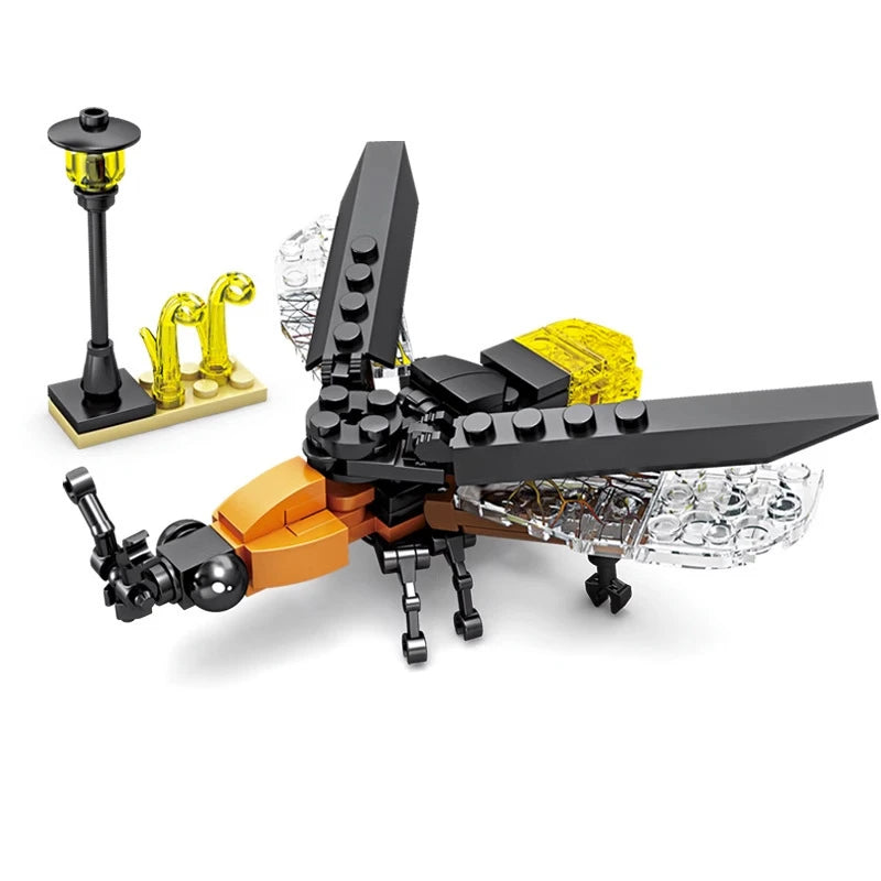 Creative Insect Building Blocks Animal Model Toy Set for Kids