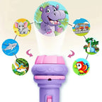 Kids Cartoon Projection Flashlight – Storytelling Projector Toy