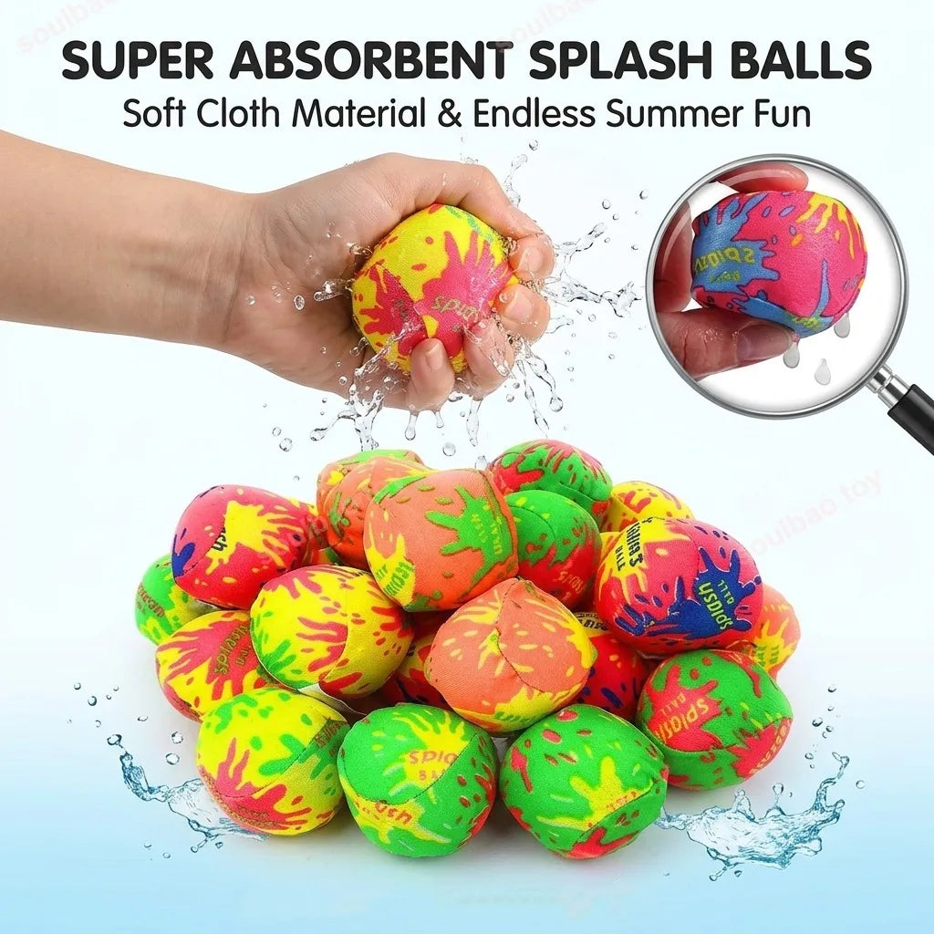 Reusable Water Ball Toy Set – Absorbent Splash & Pool Toys