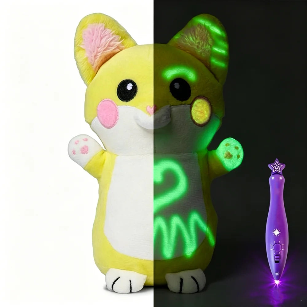 @HOT 2026 NEW Luminous Baby Plush Doll Night Light Painting Soothing Children's Toy Gift Bedtime Accompanying Travel Doll