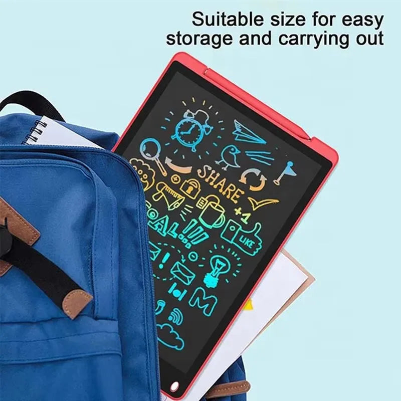 LCD Writing Tablet for Kids – 12 Inch Reusable Drawing Board