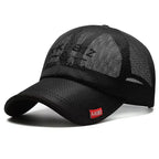 Summer Embroidered Mesh Baseball Cap for Sun Protection