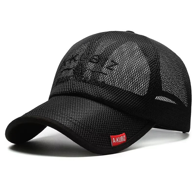 Summer Embroidered Mesh Baseball Cap for Sun Protection
