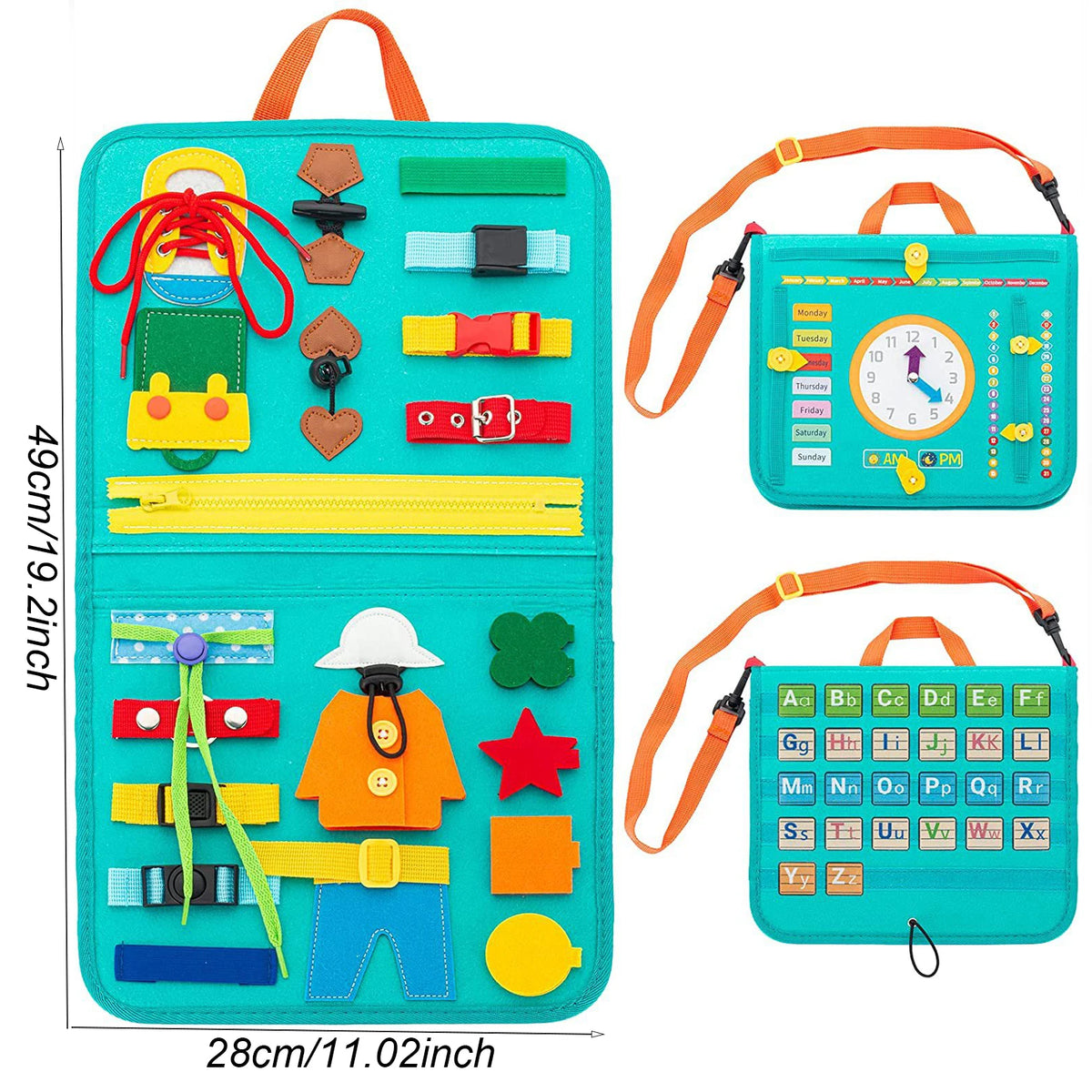 Montessori Toddler Busy Board Activity Book for Fine Motor Skills Learning