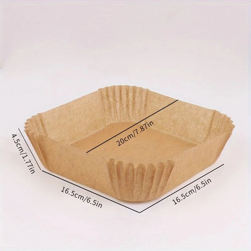 Disposable Air Fryer Paper Liners – Oil Proof Non-Stick Parchment Baking Paper