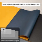Mouse Pad Large Size Office Desk Protector Mat PU Leather Waterproof Desktop Keyboard Desk Pad Gaming Mousepad PC Accessories