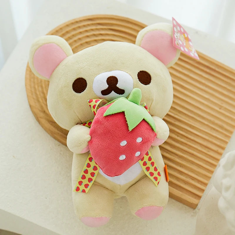Anime Rilakkuma Cartoon Plush Doll Soft Bear Toys Kawaii Room Decor Teddy Bear Plushies Cute Couple Bear Xmas Gifts For Girls