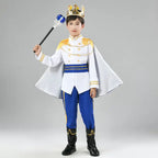 Boys King Carnival Costume 7 Piece – Royal Prince Outfit