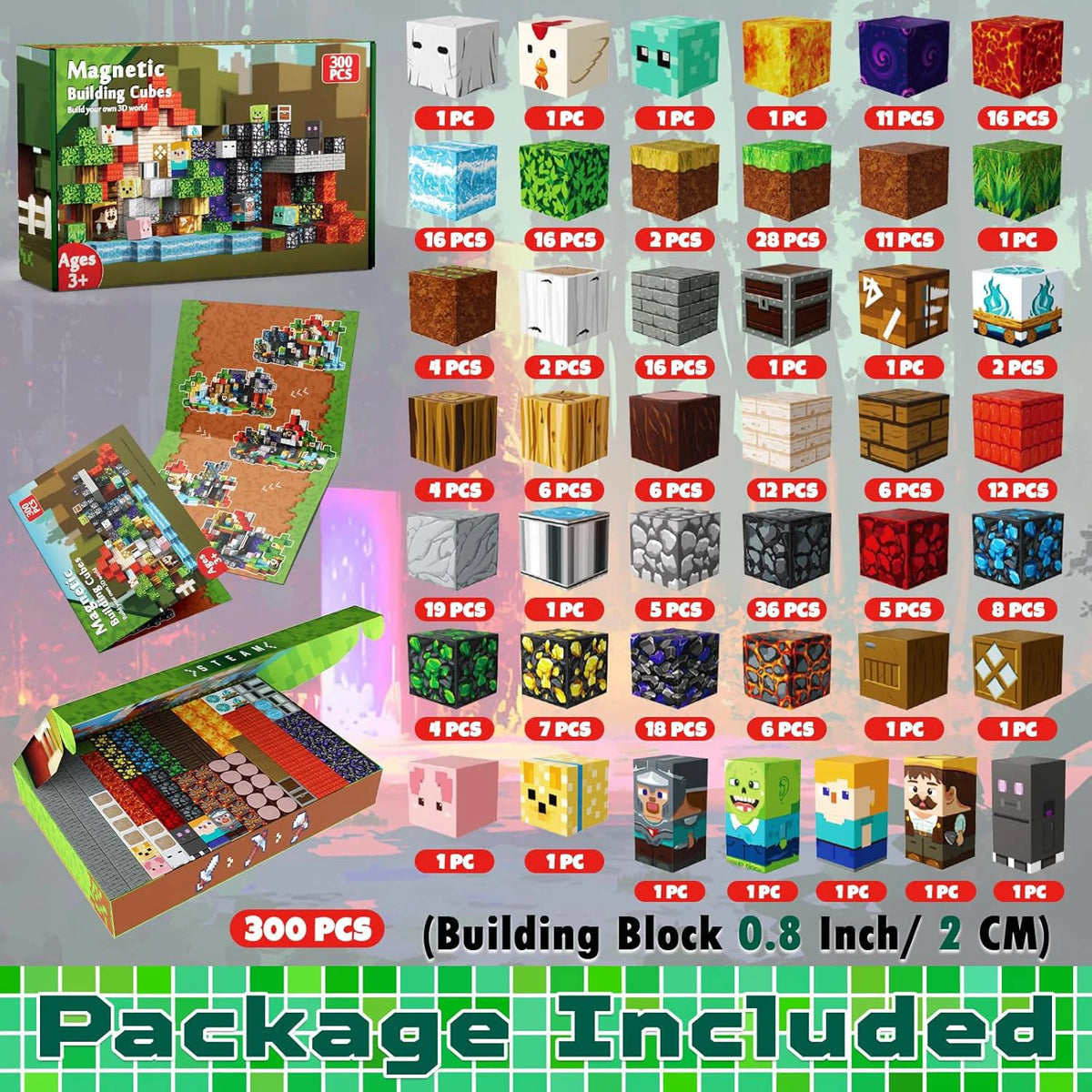 Magnetic Tiles Building Blocks – STEM Educational Toy Set
