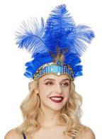 1920s Crystal Feather Flapper Headband for Women