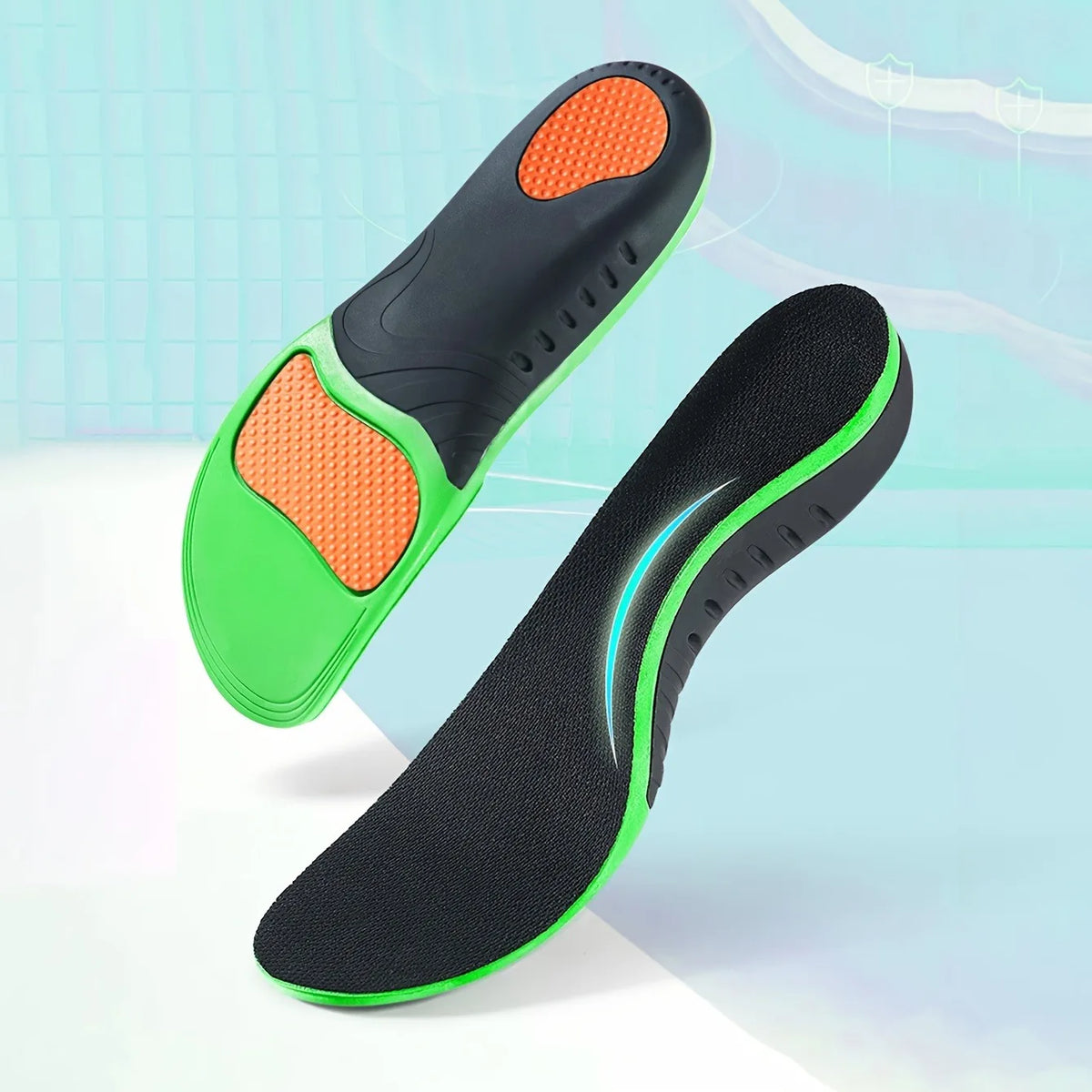 Arch Support Orthopedic Insole for Feet Plantar Fasciitis Sports Shoes Insoles Flat Foot Pads Shock Absorption Shoe Sole