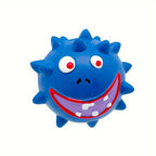 Ball Shaped Latex Puppy Dog Toy - Interactive Chew Toy for Small & Medium Dogs, Playtime & Mental Stimulation, Spiky Dog Ball
