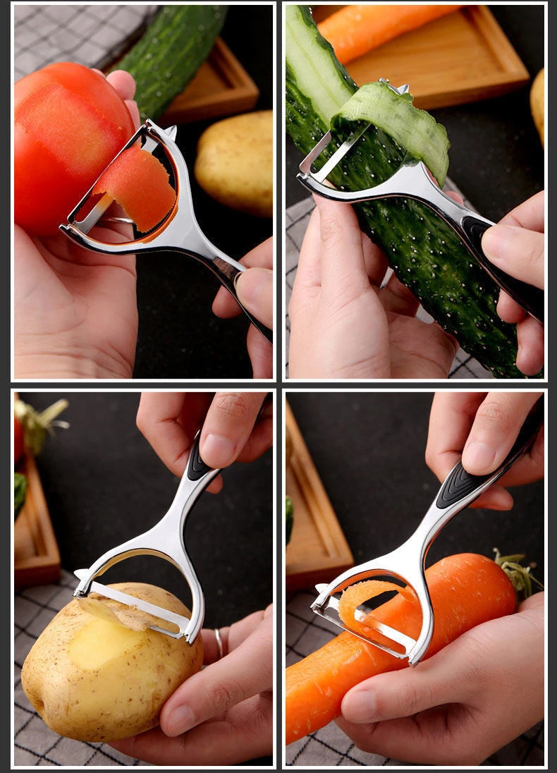Vegetable Peeler – Stainless Steel Multi Function Kitchen Tool