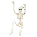1PC Glowing and Non-glowing 40cm Joint Movable Simulation Skeleton for Halloween Ghost Festival Haunted House Outdoor Decoration