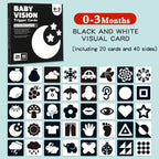 Baby Visual Stimulation Montessori High Contrast Flash Cards