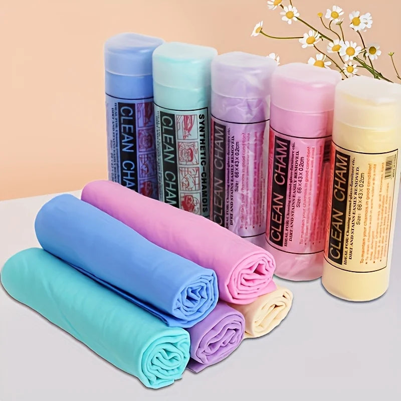 1pc Ultrafast Special Deerskin Absorbent Towel Pet Dog Towel Multifunction Towel Clean and Strong Dog Cat Beach Towels No Bucket