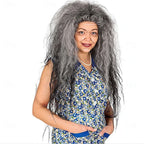 Synthetic Hair Grey Wild Witch Wig – Witch Hair for Halloween Cosplay Costume Parties Role Play and Fantasy Events