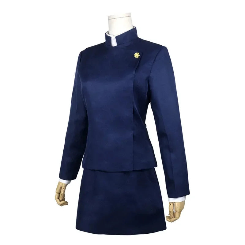 Maki Zenin Cosplay Costume – Anime Uniform Full Set with Wig & Glasses